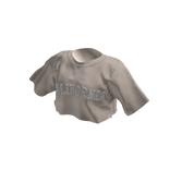 California crop top white