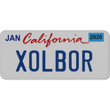 California License Plate