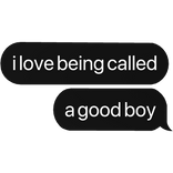 called a good boy text