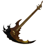 Calliope's Gold Scythe Guitar