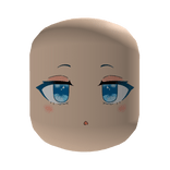 Calm blue eyes anime head