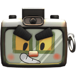 Camera Head Cartoon Big Eyes Face