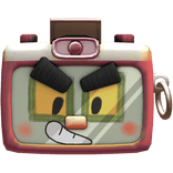 Camera Head Cartoon Big Eyes Face