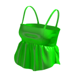 ☆ cami green leather top