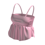 ☆ cami pastel pink leather top