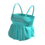 ☆ cami teal leather top