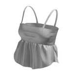 ☆ cami white leather top