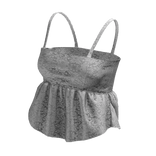 ☆ cami white ruffle lace top