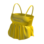 ☆ cami yellow leather top