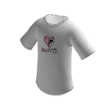 Camiseta Blanca Grande con Collar