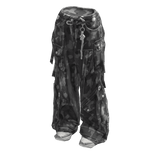 Camo Cargo Jeans with Straps and shoes