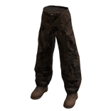 Camo Cargo Pants with Work Boots