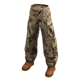 Camo Cargo Pants with Work Boots Tan