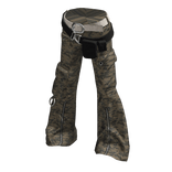 Camo military flare pants y2k_BTM532B_BROWN