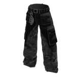 Camo patched Jeans [black]