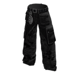 Camo Patched Jeans [black]
