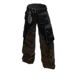 Camo Patched Jeans [brown]