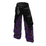 Camo Patched Jeans [purple]