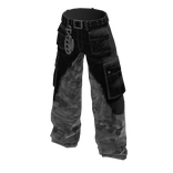 Camo Patched Jeans [white]