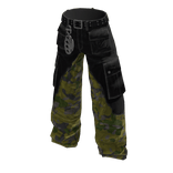 Camo Patched Jeans [yellow]
