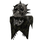 Camo Skull Scarf Gothic Shoulder Left
