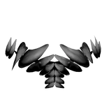 Cannibal's teeth in black