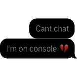cant chat im on console text
