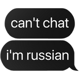 can't chat i'm russian text