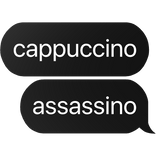 cappuccino assassino italian brainrot text