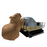 Capybara shopping cart