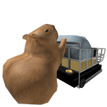 Capybara shopping cart