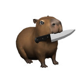 Capybara with a Knife