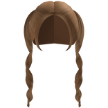 ♡ Caramel Cutesy Kawaii Long Curly Swirly Pigtails