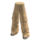 Cargo Pants Beige Urban Baggy Cargos Canvas Y2K