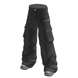 Cargo Pants Gray Urban Baggy Cargos Canvas Y2K