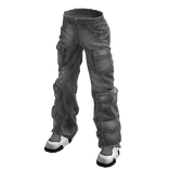 Cargo Pants Gray Urban Baggy Cargos Canvas Y2K