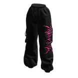 Black Pink Svddenly Cargo Sweatpants