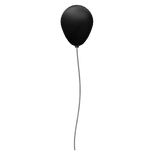 Carnival Creepy Clown Black Balloon