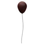 Carnival Creepy Clown Shiny Red Balloon