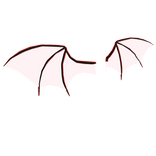 Cartoony Bat Wings