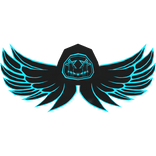 Cartoony Black & Blue Hood Chains Wings Aura Combo