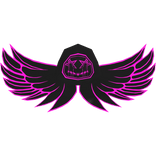 Cartoony Black & Pink Hood Chains Wings Aura Combo