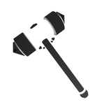 Cartoony Black Hearts Hammer