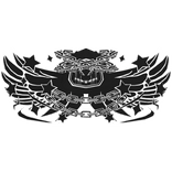 Cartoony Black&White Hood Chains Wings Aura Combo