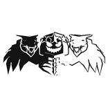 Cartoony Black&White Hood Dragon Wings Combo
