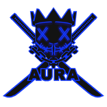 Cartoony Blue AURA Chain Necklace Mask Combo