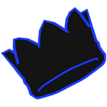 Cartoony Blue Crown