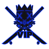 Cartoony Blue VIP Chain Crown Rave Mask Combo