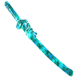 Cartoony Cyan Galaxy Katana🌌