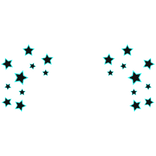Cartoony Cyan Star Aura